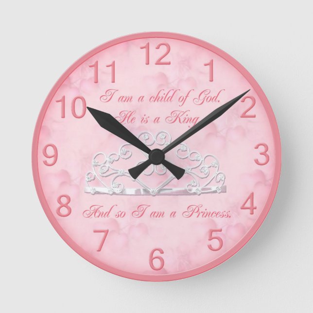 Horloge Ronde Belle princesse Clock (Recto)