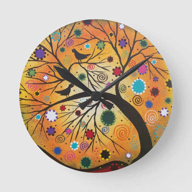 Horloge Ronde Bendind Branches_Everett, jour du mort, mexicain (Recto)
