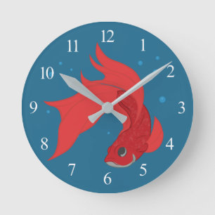 Horloge Ronde Beta Fish