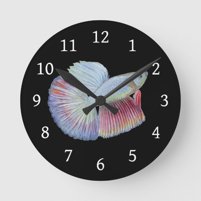 Horloge ronde Betta Fish (Recto)