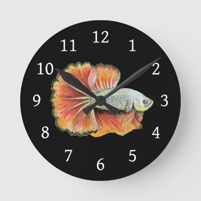 Horloge ronde Betta Fish (Recto)