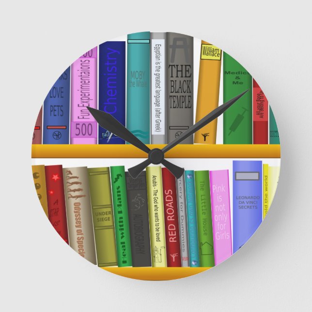 Horloge Ronde bibliothèque bibliothèque bibliothèque lecture (Recto)