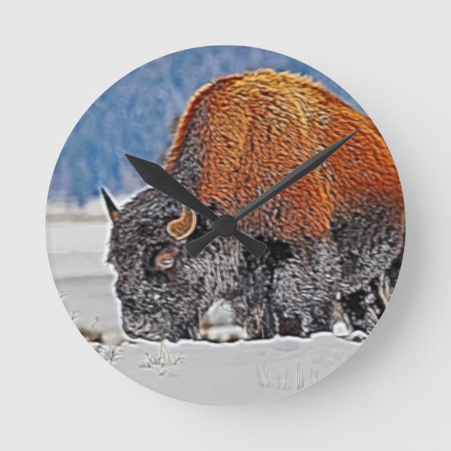 Horloge Ronde Bison (Recto)