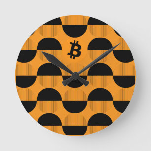Horloge Ronde Bitcoin Designer