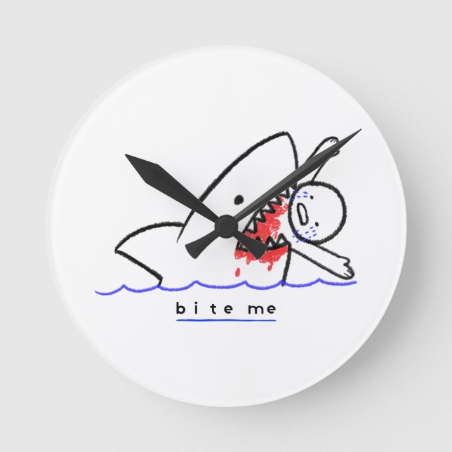 Horloge Ronde Bite-moi (Recto)