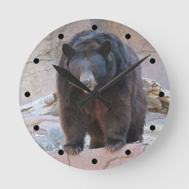 Horloge Ronde Black Bear (Recto)