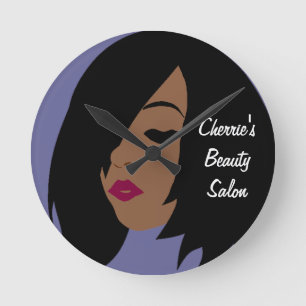 Horloge Ronde Black Beauty Salon