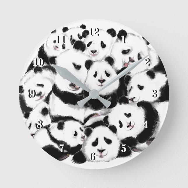 Horloge Ronde Black White Painting (Recto)