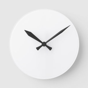 Horloge Ronde Blanc solide