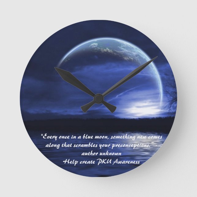Horloge Ronde bleu (Recto)