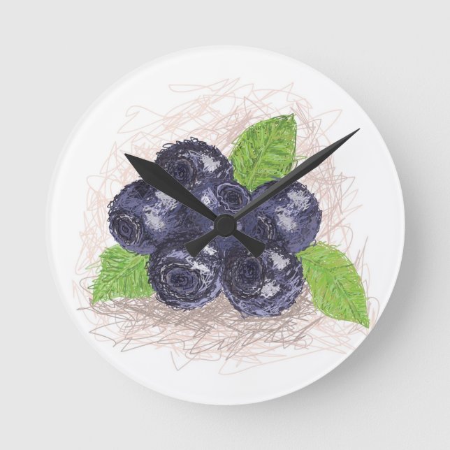 Horloge Ronde bleuet (Recto)