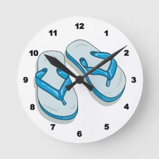 Horloge Ronde Bloc Flip Flops