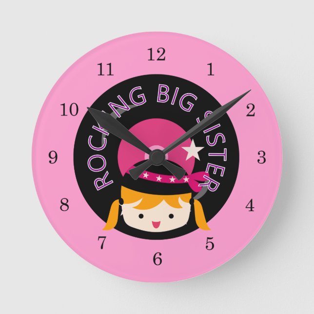 Horloge Ronde Blond Rocking Big Sister (Recto)