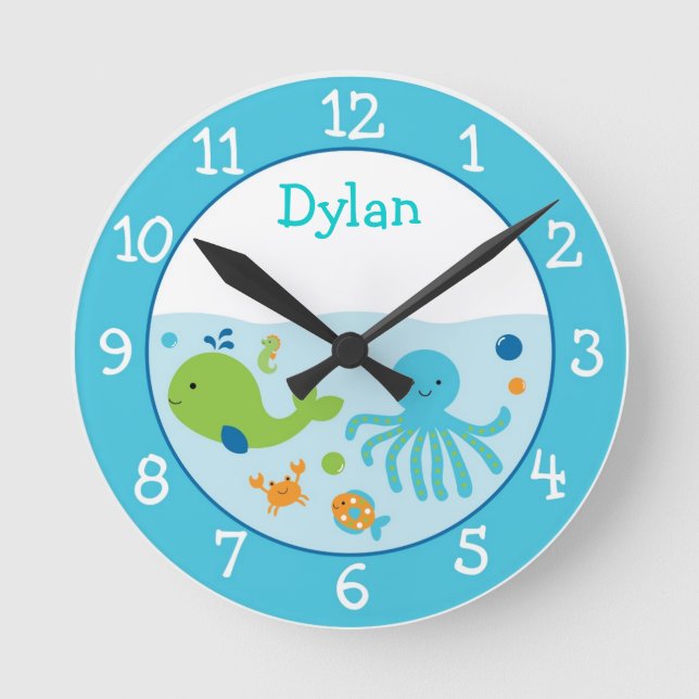 Horloge Ronde Blue Under (Recto)