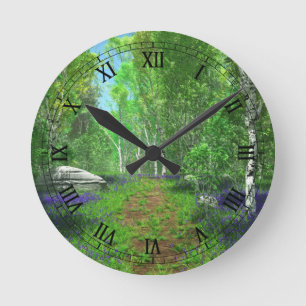 Horloge Ronde Bluebell Light