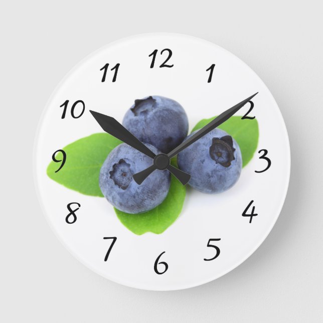 Horloge Ronde Blueberry clock (Recto)