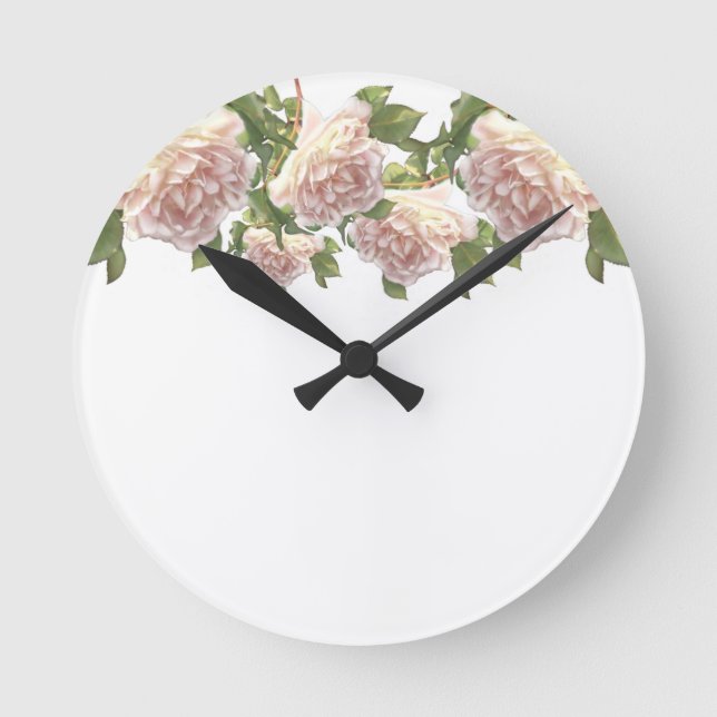 Horloge Ronde Blushing Ivory Peach Rose (Recto)