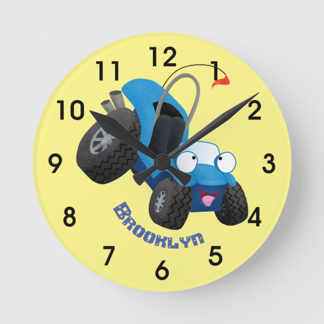Horloge Ronde Boggy dune mignonne hors route (Recto)