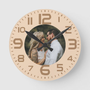 Horloge Ronde Boho Ajoutez votre photo