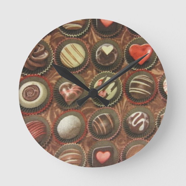 Horloge Ronde Boîte à chocolat (Recto)