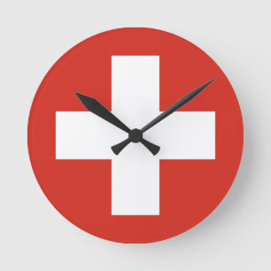 Horloge Ronde Boitier de téléphone indicateur Suisse