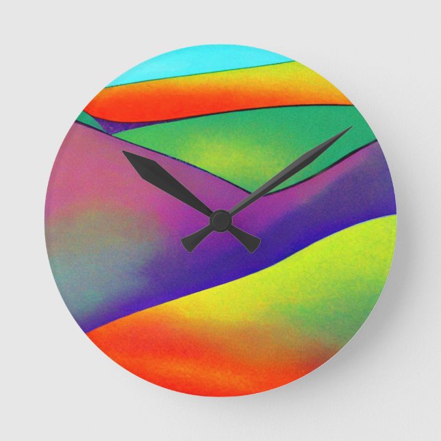 Horloge Ronde Bold Rainbow Hills (Recto)