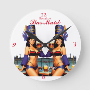 Horloge Ronde Bonafide barre serveuse Thunder_Cove