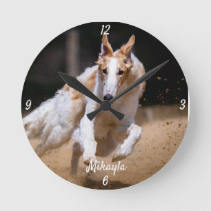 Horloge Ronde Borzoi