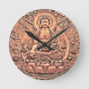 Horloge Ronde Bouddha d'Amazingly