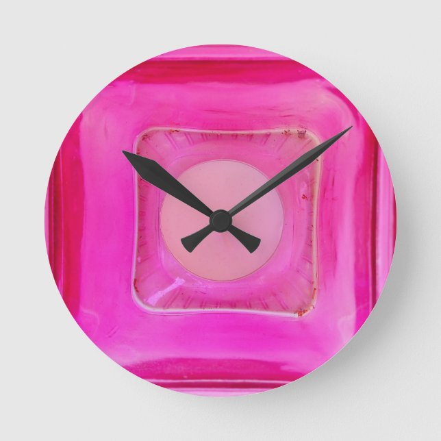Horloge Ronde Bougie, Sweet Rose Love Lumière aux chandelles (Recto)