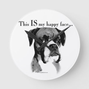 Horloge Ronde Boxer Happy Face