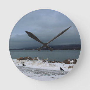 Horloge Ronde Bravant la tempête ensemble