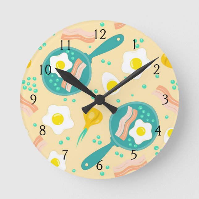 Horloge Ronde Breakfast Pattern (Recto)