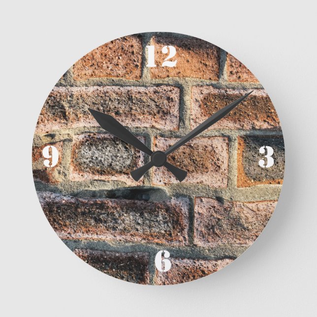 HORLOGE RONDE BRIQUES (Recto)