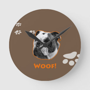 Horloge Ronde Bulldog Woof