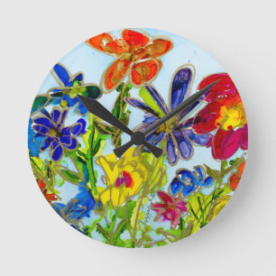 Horloge Ronde Bureau de l'horloge murale Cuisine Lovitude Printe