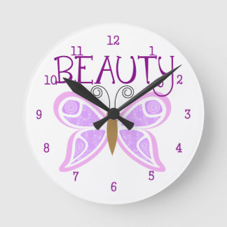 Horloge Ronde Butterfly Beauty Wall Clock