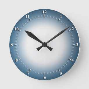 Horloge Ronde Cachette bleue