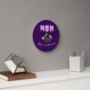 Horloge Ronde Cadeau personnalisé pour la fête des mères