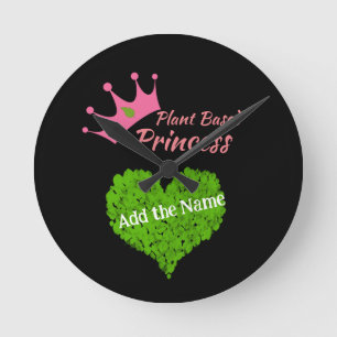 Horloge Ronde Cadeau végétal personnalisé à base de plante