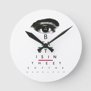 Horloge Ronde Cadeaux vintages de diagramme d'oeil