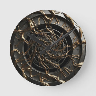 Horloge Ronde Cadran 3D Luxe
