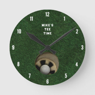 Horloge Ronde Cadran de golf créatif rond