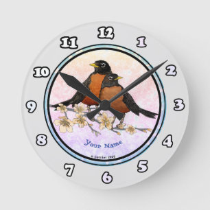 Horloge Ronde cadran de Robins Branch