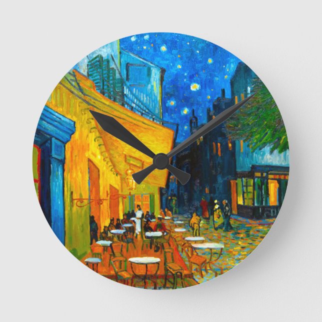 Horloge Ronde Café Van Gogh Terrasse en soirée (Recto)