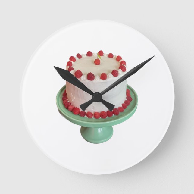 Horloge Ronde Cake framboise (Recto)