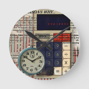 Horloge Ronde Calculateur comptable comptable conseiller en math