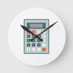 Horloge Ronde Calculatrice