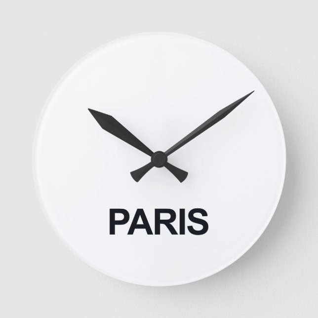 HORLOGE RONDE CALENDRIER DE CALENDRIER PARIS (Recto)