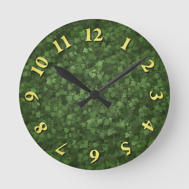 Horloge Ronde Camion Green Hedge (Recto)